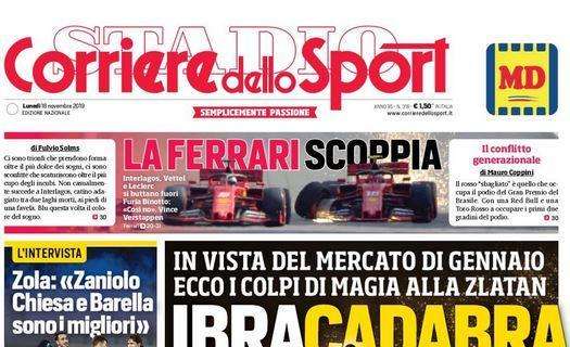 La prima pagina del Corriere dello Sport: "Ibracadabra"