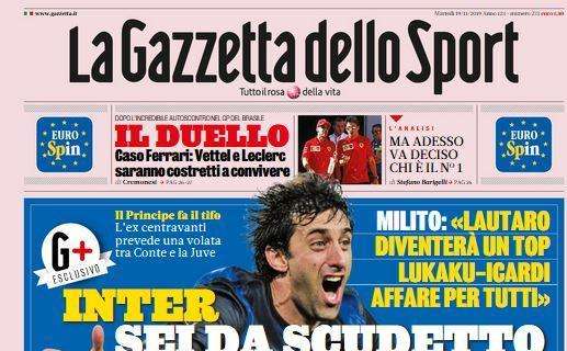 La Gazzetta dello Sport in prima pagina: "Un'Italia esagerata"