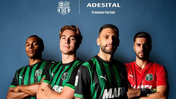 Sponsor Sassuolo Calcio: rinnovato l'accordo con Adesital, i dettagli