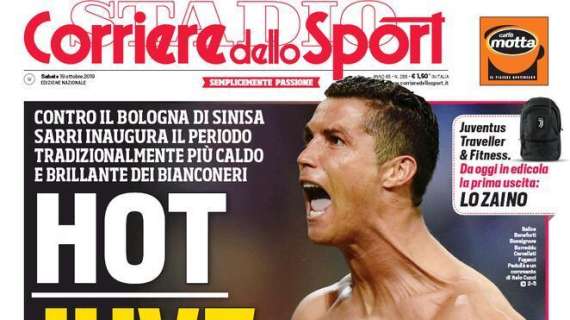 La prima pagina del Corriere dello Sport: "Hot Juve"