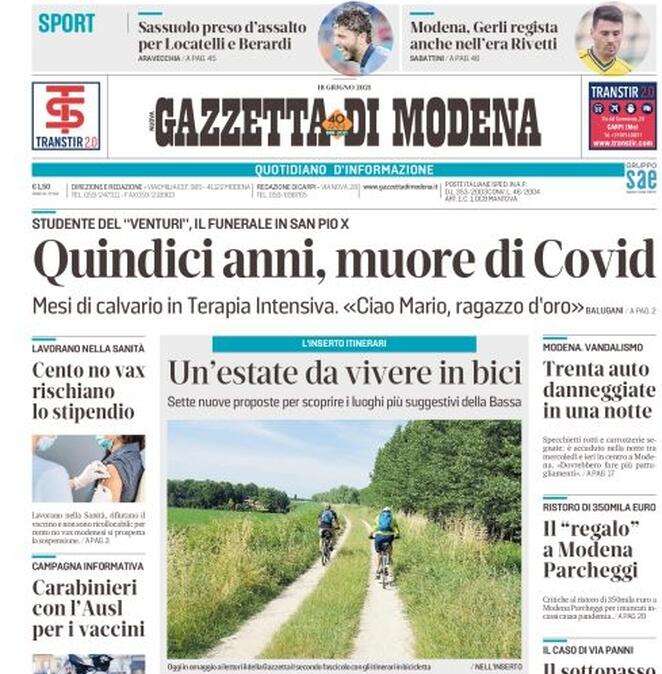 Gazzetta di Modena: "Sassuolo preso d'assalto per Locatelli e Berardi"