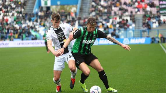 Sassuolo Udinese 1-1, pagelle quotidiani: Defrel ispirato, Pinamonti lotta ma sbaglia