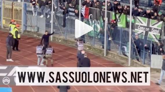 SN - Dionisi e l'esultanza post-vittoria a Empoli con i tifosi - VIDEO