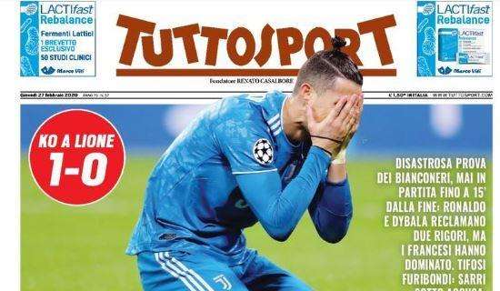 Prima pagina Tuttosport sui bianconeri: "Non è Juve!"