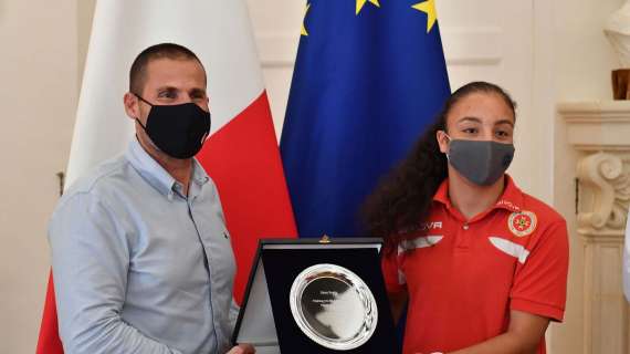 Sassuolo Femminile, Haley Bugeja premiata a Malta, ospite dal primo ministro