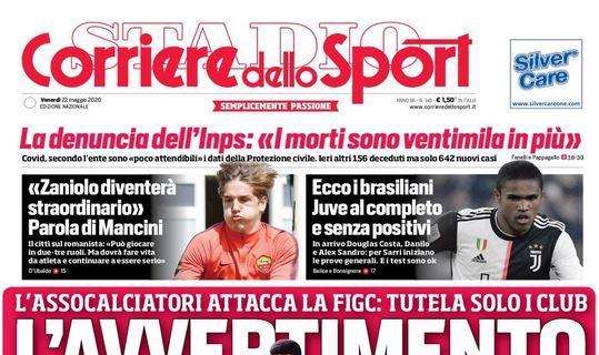 L'apertura del Corriere dello Sport sulla Serie A: "L'avvertimento"