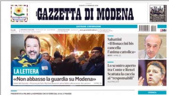 Gazzetta di Modena: "Sassuolo, Defrel sfida il suo Parma per un nuovo inizio"