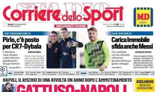L'apertura del Corriere dello Sport: "Gattuso-Napoli, duro confronto"