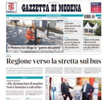 Gazzetta di Modena: "Il grande sorpasso del Sassuolo al Bologna"
