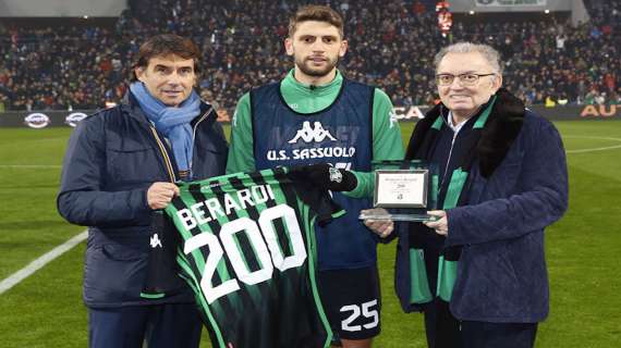 Berardi, 200 in campionato con il Sassuolo: &ldquo;Sempre col cuore neroverde&rdquo; &ndash; FOTO