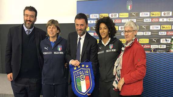 Presentata al Mapei Stadium la partita tra Italia-Irlanda Femminile. Domani la gara
