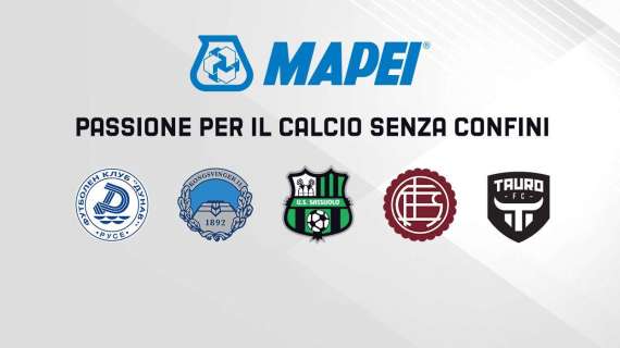 Mapei sponsor del Sassuolo ma anche di altri 4 club nel mondo: i nomi