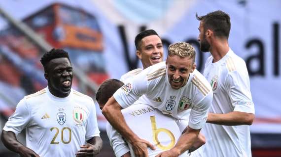 Davide Frattesi e Nedim Bajrami esultano: primi gol con Italia e Albania