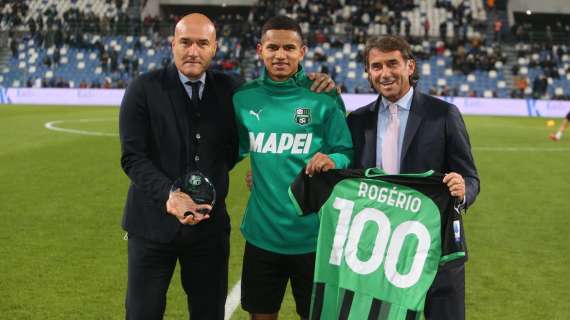 Rogerio fa 100 presenze col Sassuolo: il premio della società - FOTO