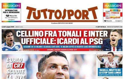 L'apertura di Tuttosport su Cristiano Ronaldo: "Più forte di prima"