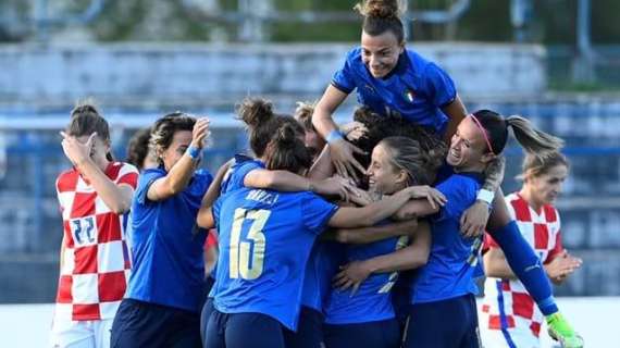 Italia Croazia Femminile 3-0: in campo Cantore, in gol l'ex Pirone