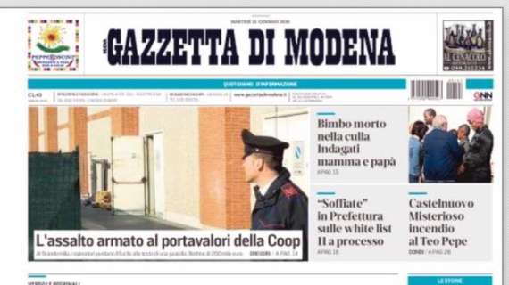 Gazzetta di Modena: "Berardi e quella tripletta da sogno alla Sampdoria"