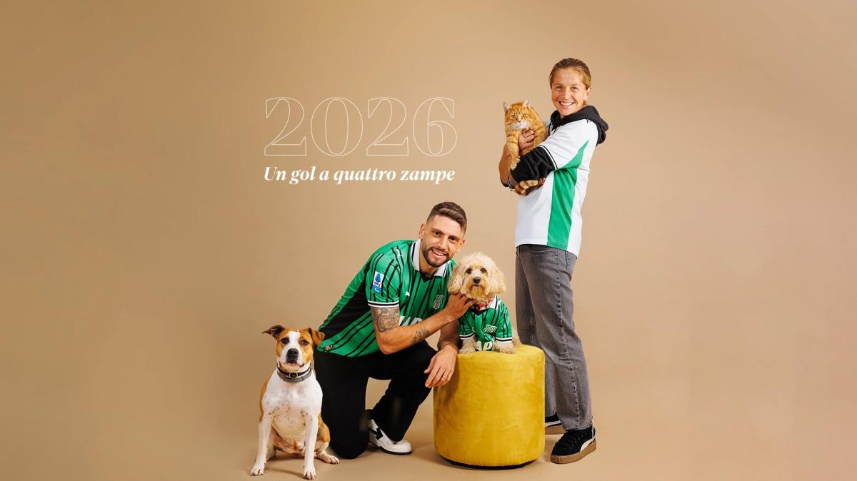 Sassuolo, in vendita il calendario del progetto "Un gol a 4 zampe"