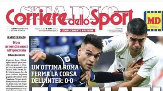 La prima pagina del Corriere dello Sport di oggi: "Frenati"
