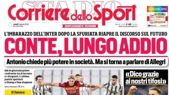 L'apertura del Corriere dello Sport: "Conte, lungo addio"