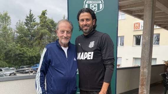 Ulivieri in visita nel ritiro del Sassuolo: incontro con mister Grosso