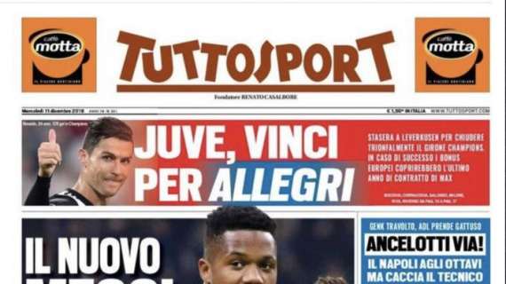 Tuttosport in prima pagina: "Il nuovo Messi castiga l'Inter"