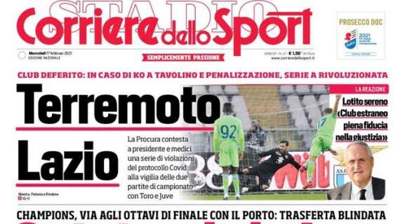Rassegna stampa sportiva: le prime pagine di mercoledì 17 febbraio 2021