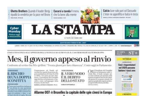 La Stampa, Sarri: "Una Juve con poca testa"