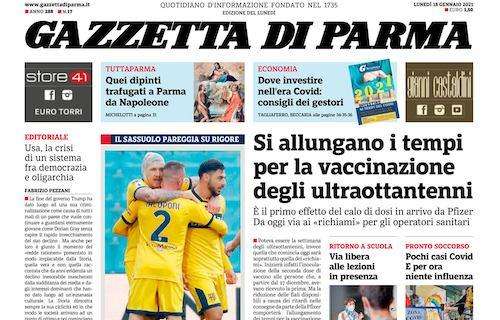 Gazzetta di Parma: "Parma, che peccato. Vittoria gettata per un'ingenuità"