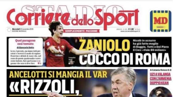 La prima pagina del Corriere dello Sport: "Rizzoli dimmi che avete sbagliato"