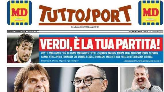 Tuttosport in prima pagina: "Inter-Juve, la grande voglia"