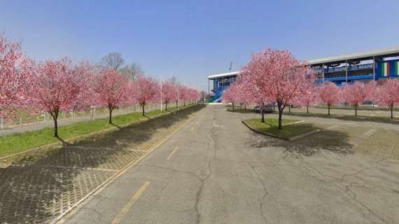 Mapei Stadium, 170 ciliegi trasformano il parcheggio in un giardino rosa