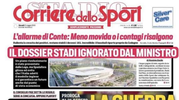 L'apertura del Corriere dello Sport: "La guerra dei contratti"