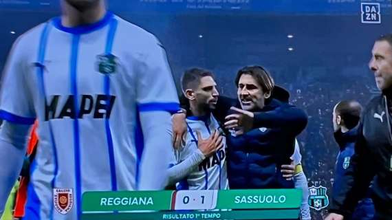 Viali chiarisce: "Vi spiego cosa era successo con Berardi a fine primo tempo"