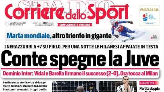 L'apertura del Corriere dello Sport: "Conte spegne la Juve"