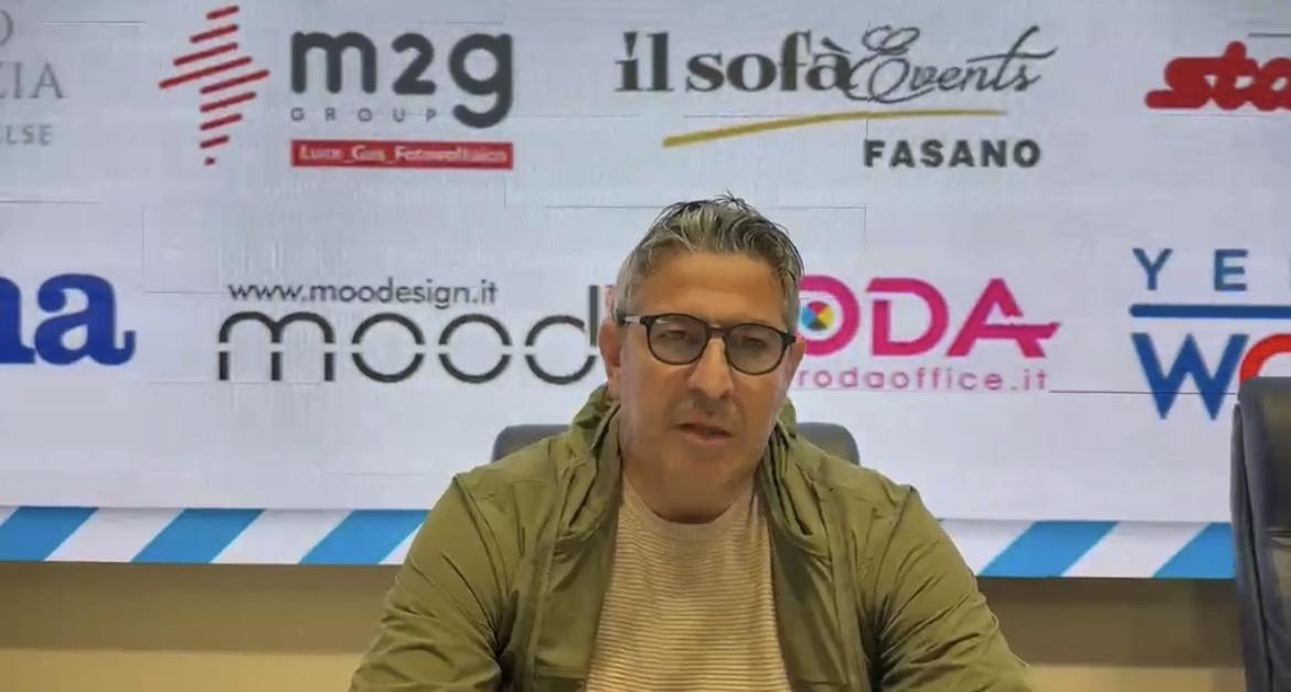 Fasano, Padalino alla vigilia del derby col Martina: "Non è ancora finita"