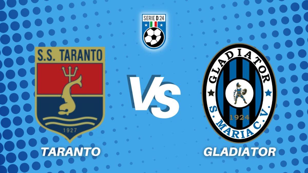 Taranto-Gladiator, la diretta della partita
