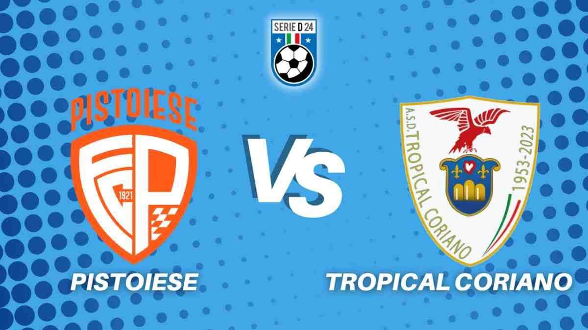 Pistoiese-Tropical Coriano 0-1, il tabellino della partita