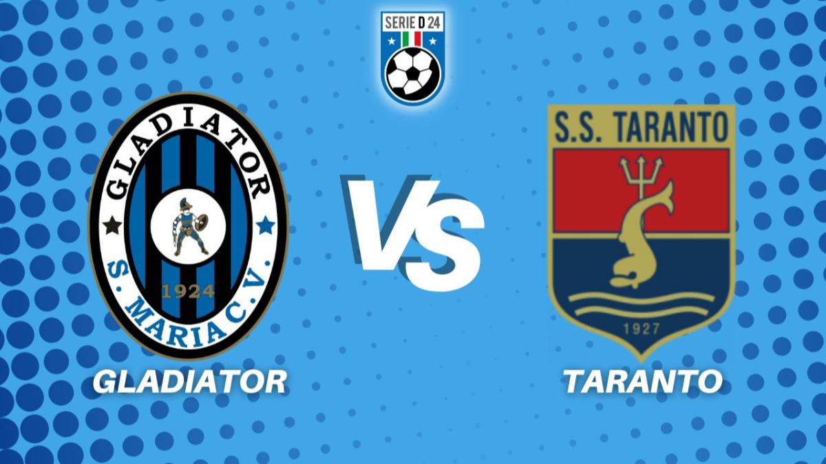 Gladiator-Taranto, il tabellino e la diretta della partita