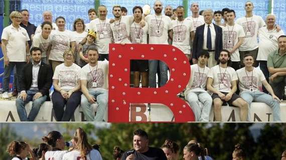 Festeggiano insieme la serie B la SBA e l' ACF Arezzo al PalaSport di Arezzo