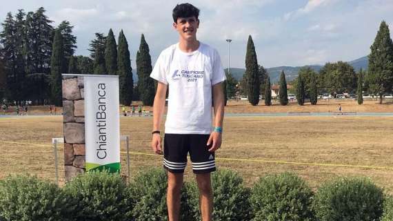 Federico Rubechini vince il titolo toscano Allievi nel salto in alto