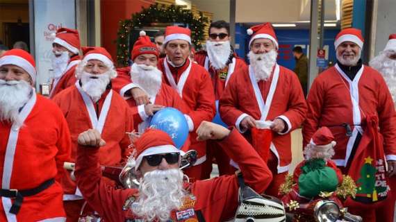 “Babbo Natale in Vespa” fa tappa al Luna Park e alla Città del Natale