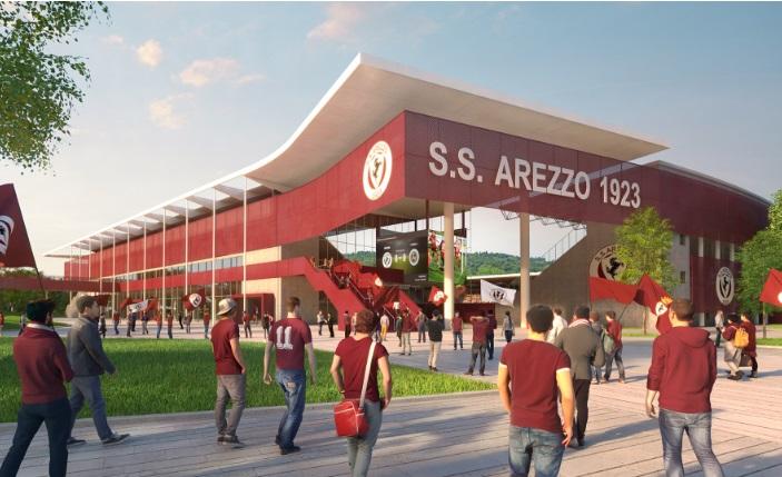 Arezzo guarda al futuro: svelato il plastico del nuovo stadio 