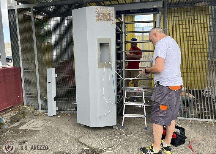 Nuovi lettori per i tornelli del ‘Città di Arezzo’