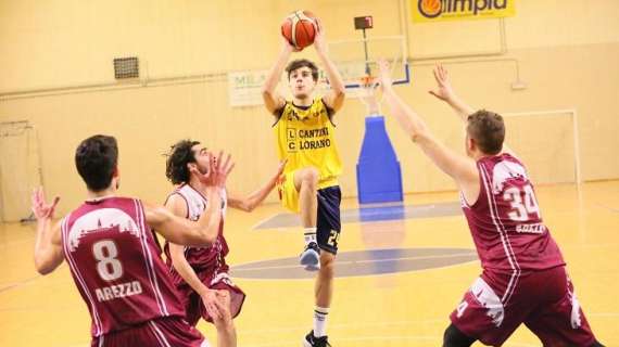 Serie C Gold : Olimpia Legnaia - Basket Arezzo 55- 49 dts