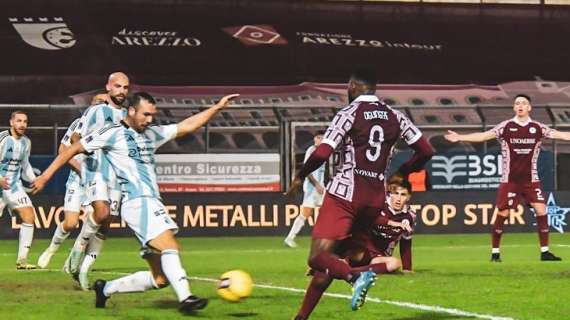 Campionato di Lega Pro : Arezzo - Entella 1 - 1 