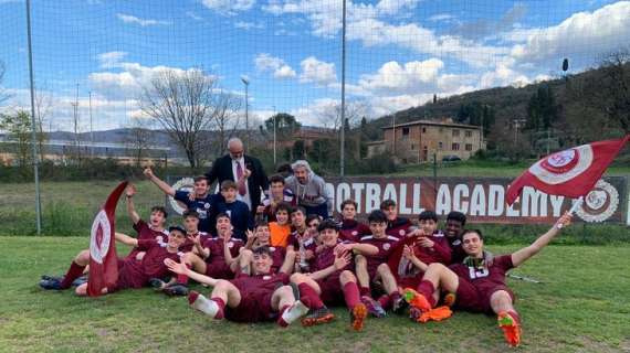 La Juniores dell Us Arezzo Football Academy campione Regionale