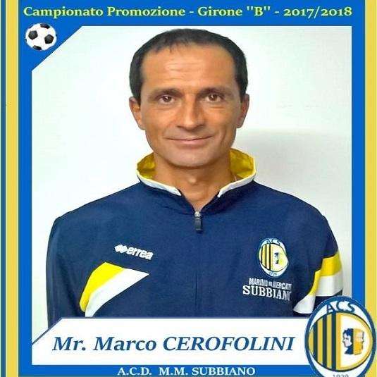 Subbiano, Marco Cerofolini è il nuovo allenatore della Prima Squadra. 