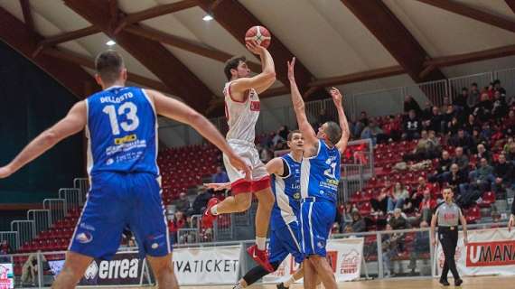 Serie B di Basket : San Giobbe Basket - Liofilchem Roseto 91-93 d.1t.s.