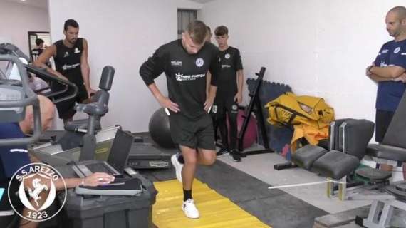 L’ Arezzo al lavoro per la preparazione pre campionato al Giusy Conti di Rigutino
